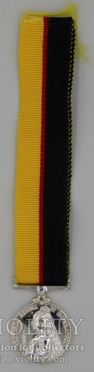 Великобритания. Медаль. Медаль Королевы за Южную Африку 1899–1902. Миниатюра., фото №3