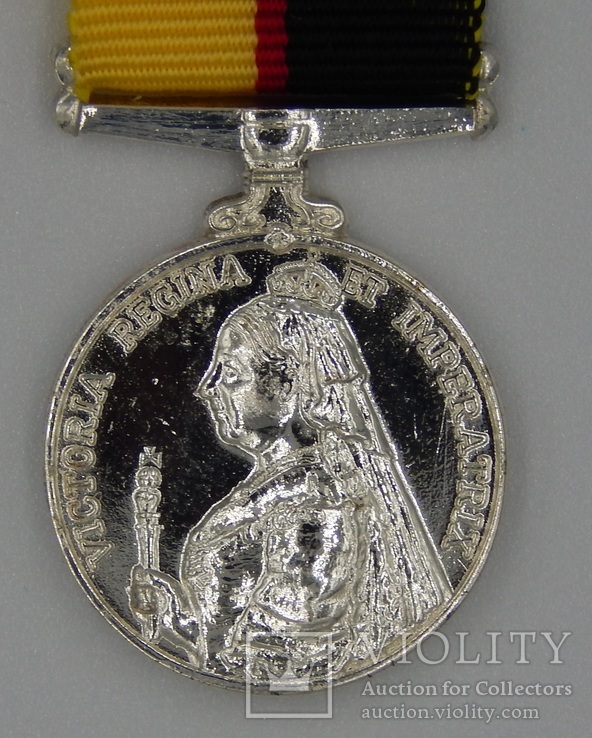 Великобритания. Медаль. Медаль Королевы за Южную Африку 1899–1902. Миниатюра., фото №2