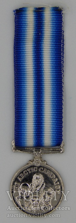 Великобритания. Медаль. Медаль Арктической кампании. Миниатюра., фото №3