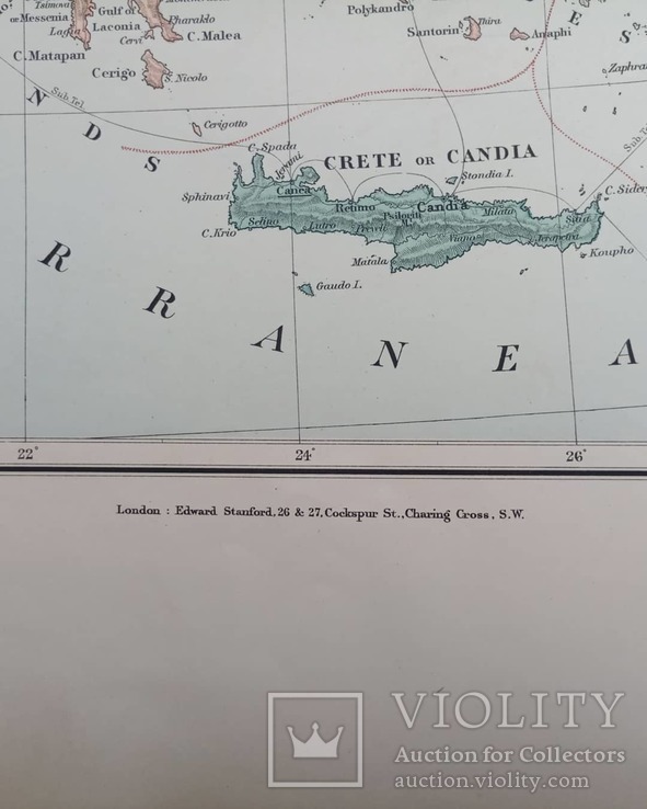 1894 Россия Украина Турция Крым Сербия. Большая. Оригинал, фото №9