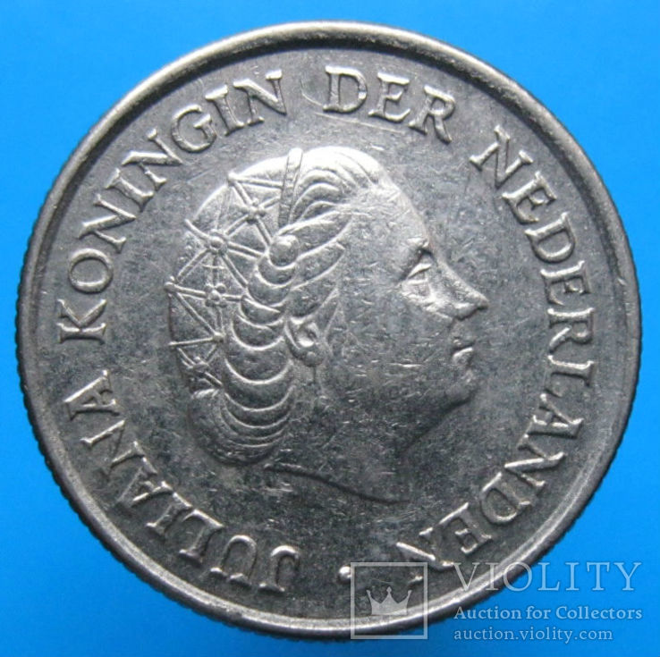 Нідерланди 25 центів 1980 р., фото №3