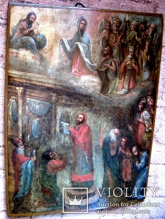Старовинна ікона Покрови Пр. Богородиці, фото №5
