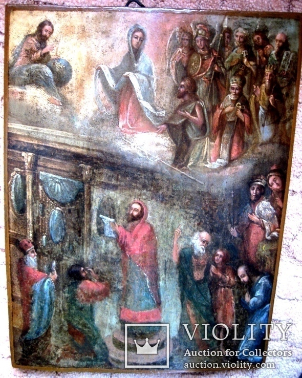 Старовинна ікона Покрови Пр. Богородиці, фото №2