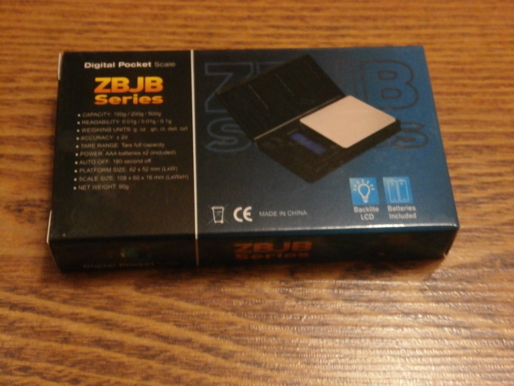 Весы ювелирные электронные Notebook ZBJB Series 0.01-200gr, фото №3