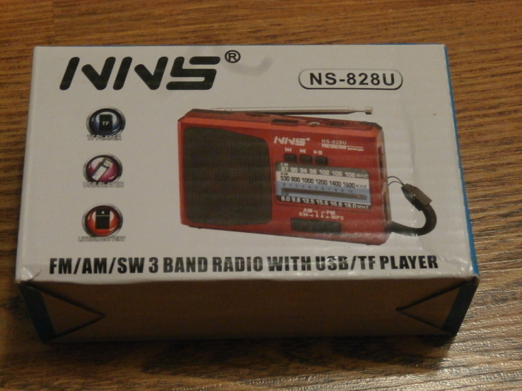 Цифровой FM радиоприемник NNS" NS-838U Портативная mp3 мобильная колонка, фото №2