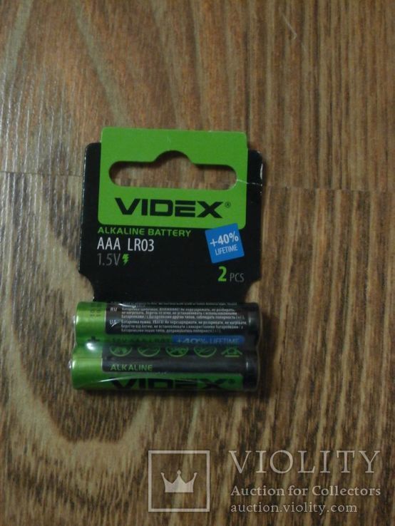 Батарейка Videx LR03 Alkaline (AAA) 2 штуки міні пальчик