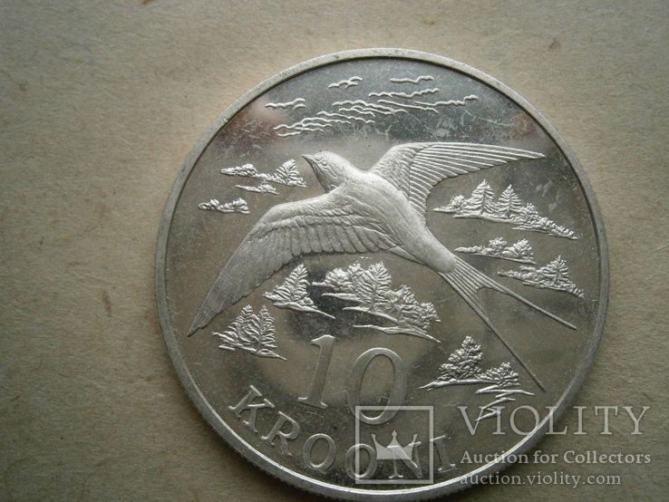 Эстония 10 крон (серебро-28 грамм)