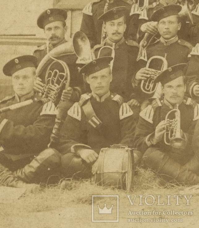 Хор полковой музыки 65-го пех. Московского полка. Межиречье, 1888 г., фото №4