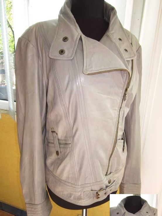 Стильная женская кожаная куртка-косуха YESSICА (C&amp;A). Лот 568, photo number 2