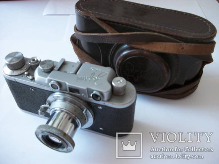 Фотоаппарат зоркий-1 оригинальный футляр и катушка, фото №2