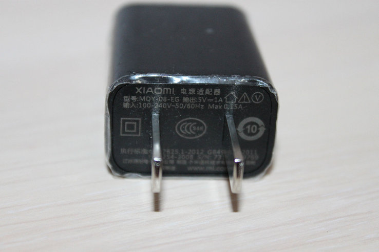 Зарядка Xiaomi USB 5V 1000mA (real) американская вилка, photo number 3