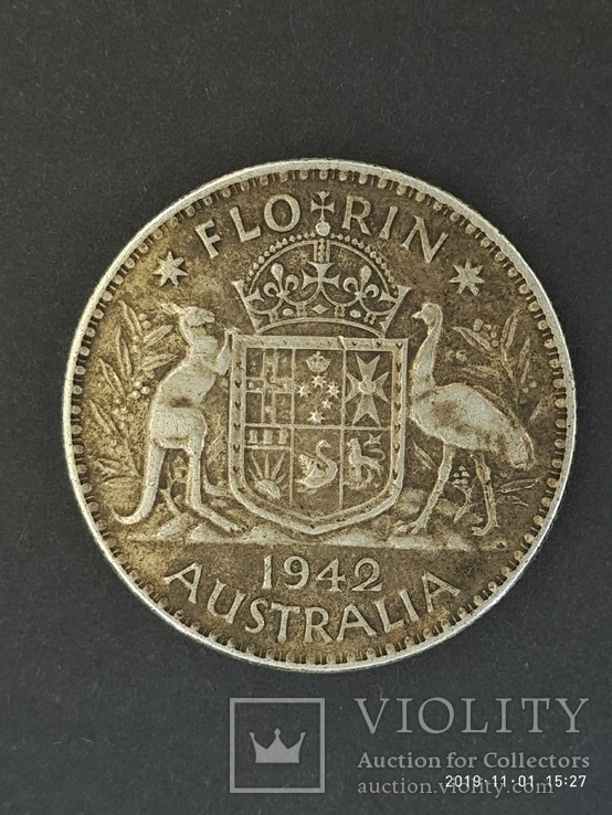 Florin Australia 1942 год, фото №3