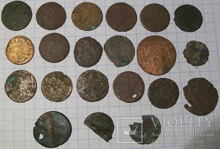 Боратинки и другие монеты средневековой Европы.  21 штука., фото №2