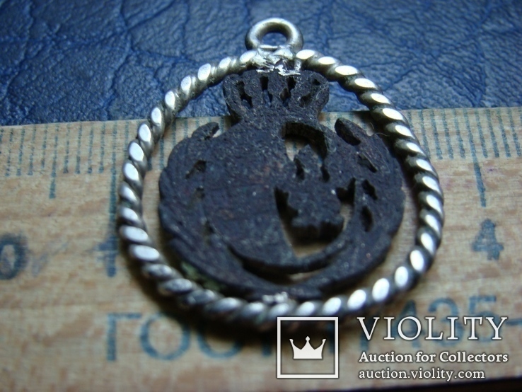 Подвеска серебро с гербом монеты