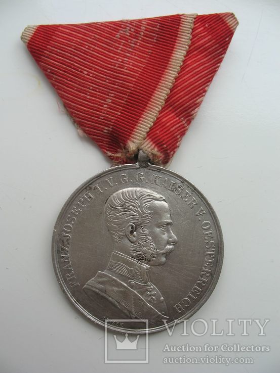 Австро-Венгрия Большая медаль за Храбрость серебро, фото №2