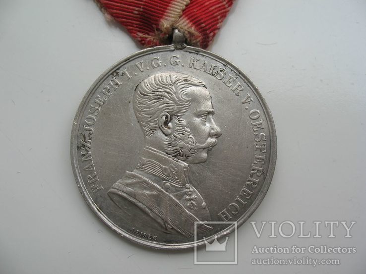 Австро-Венгрия Большая медаль за Храбрость серебро, фото №3