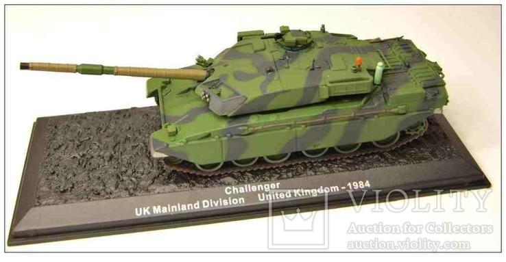 Challenger 1 UK Mainland Division United Kingdom 1984 Diecast Model Tank -1:72- танк, фото №2