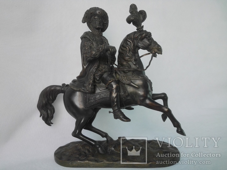 Бронзовая скульптура короля Франции Генриха IV, фото №2