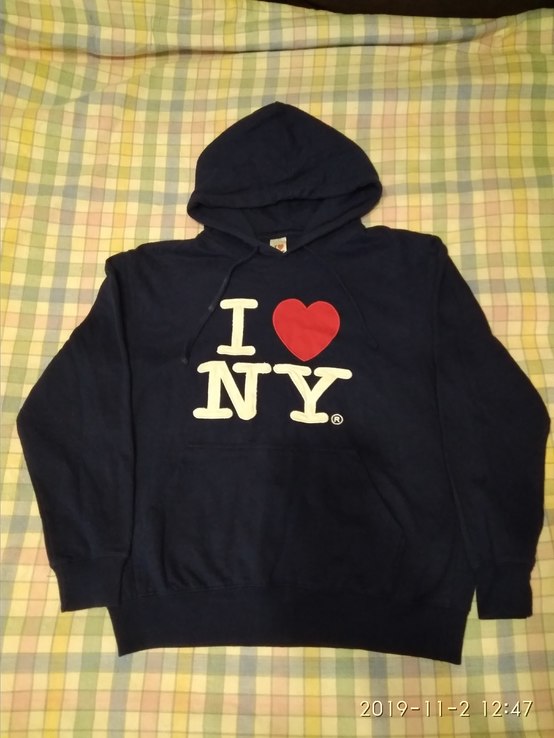 Толстовка р.XL  I love NY (India), фото №2