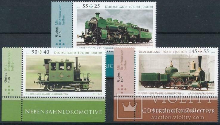 Германия жд. транспорт, паровозы MNH