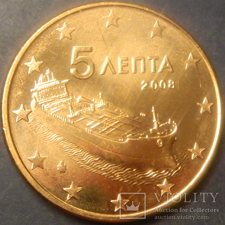 5 євроцентів Греція 2008 UNC