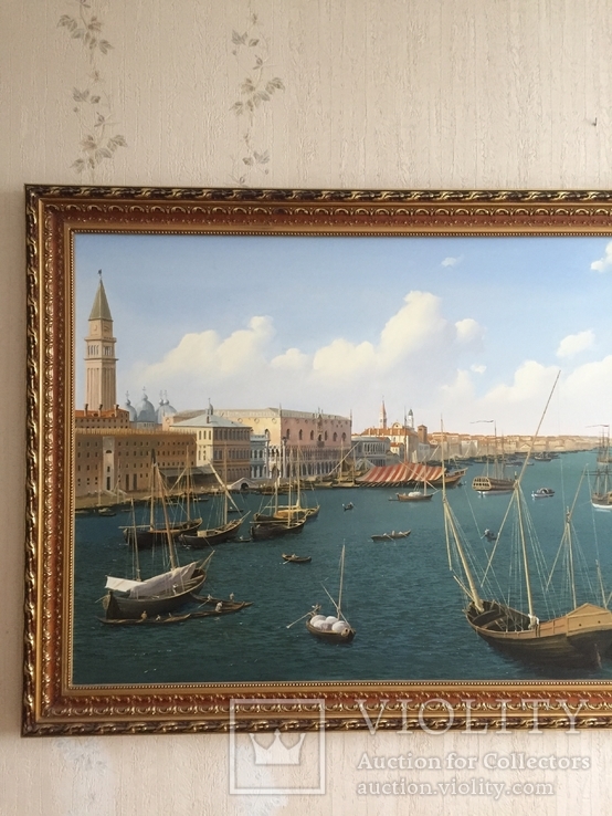 Картина большая, Венеция, холст, масло, 270x120 см, фото №3
