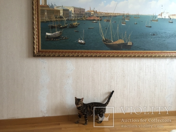 Картина большая, Венеция, холст, масло, 270x120 см, фото №5