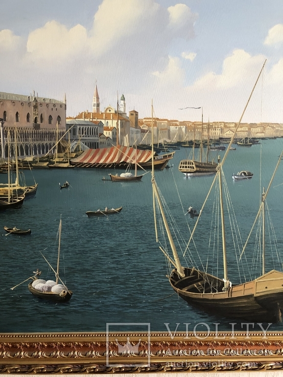 Картина большая, Венеция, холст, масло, 270x120 см, фото №6