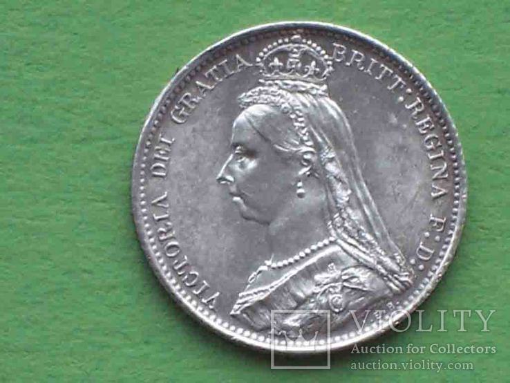 Англия 1887 6 пенсов, Виктория