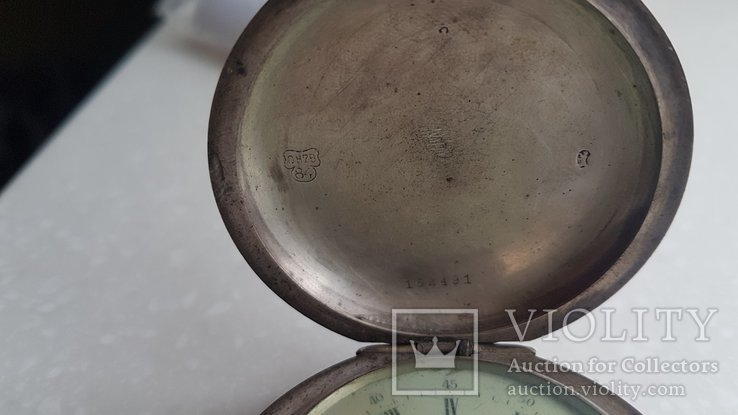 Часы карманные Dynamo в серебре 875(84*) Швейцария, фото №8