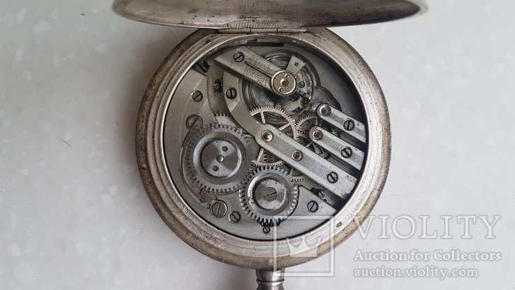 Часы карманные Dynamo в серебре 875(84*) Швейцария, фото №12