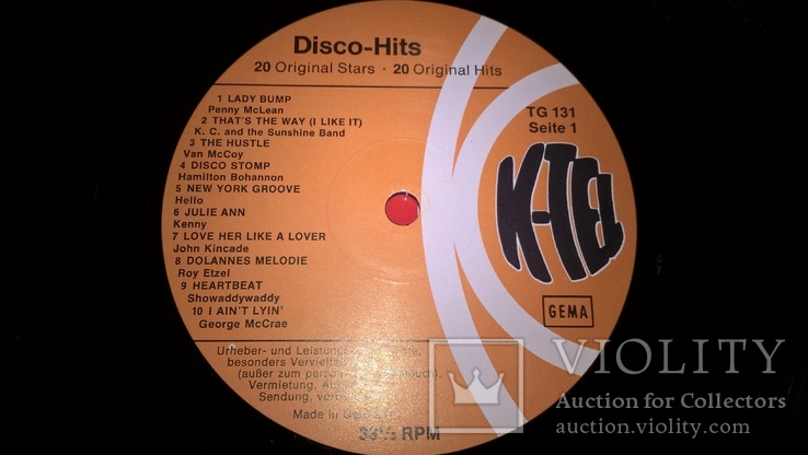 V.A. Smokey, Sweet, Mud, Suzie Quatro (Disco-Hits. K-Tel's) 1975. Пластинка. Germany, фото №4