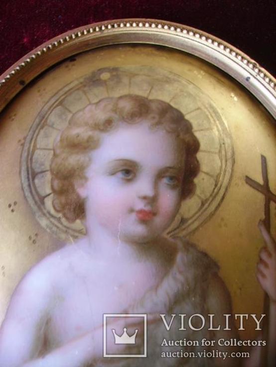 Младенец Христос, медальон, фарфор, 19в., фото №4