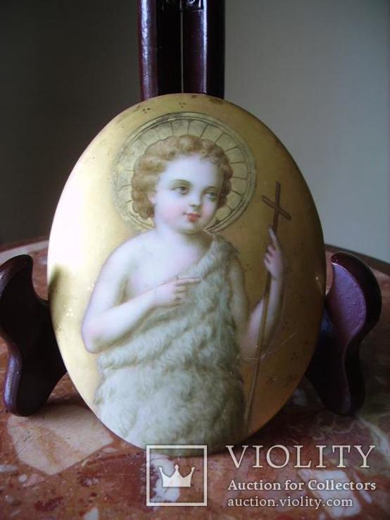 Младенец Христос, медальон, фарфор, 19в., фото №7