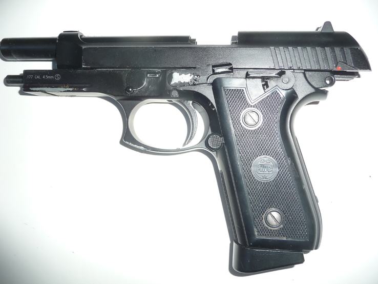 Пневматический пистолет KWC Beretta M92 +кож.кобура + 6 балонов+100 пуль, photo number 4