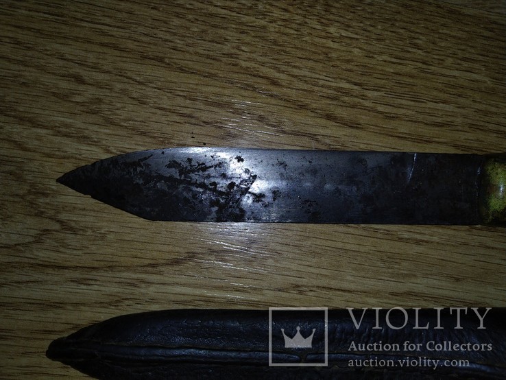 Захалявный нож Козака "Вача" в кости, фото №12