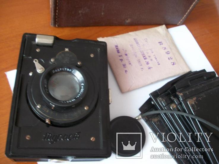 Фотоаппарат Турист [оригинальный футляр+6-кассет и тросик давний], фото №5
