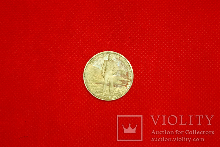 Монако, медаль, Centenaire de Monte-Carlo, Реньє III, Грейс Келлі, 1966, золото, фото №3