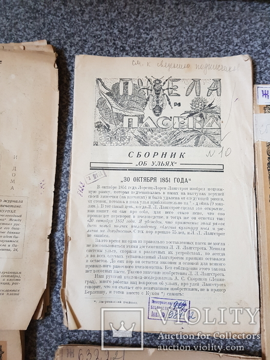 Журнал Пчела и Пасека 1926 год № 1-4,6,7-8, 9,10., фото №9
