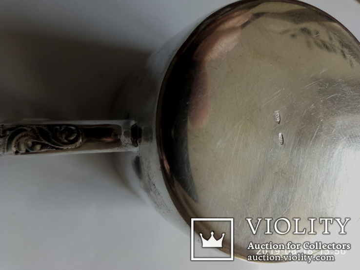 Чашка с емалями ''Карвен''. серебро *925, 107.7 грамм, фото №5