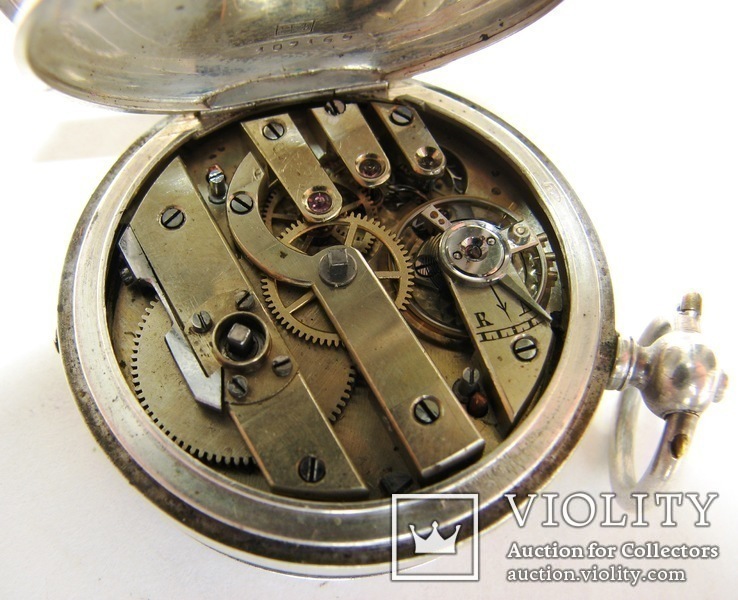 1860-е Часы швейцарские карманные Boutte серебро 84 пр., фото №5