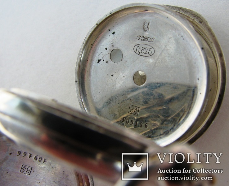 1860-е Часы швейцарские карманные Boutte серебро 84 пр., фото №6