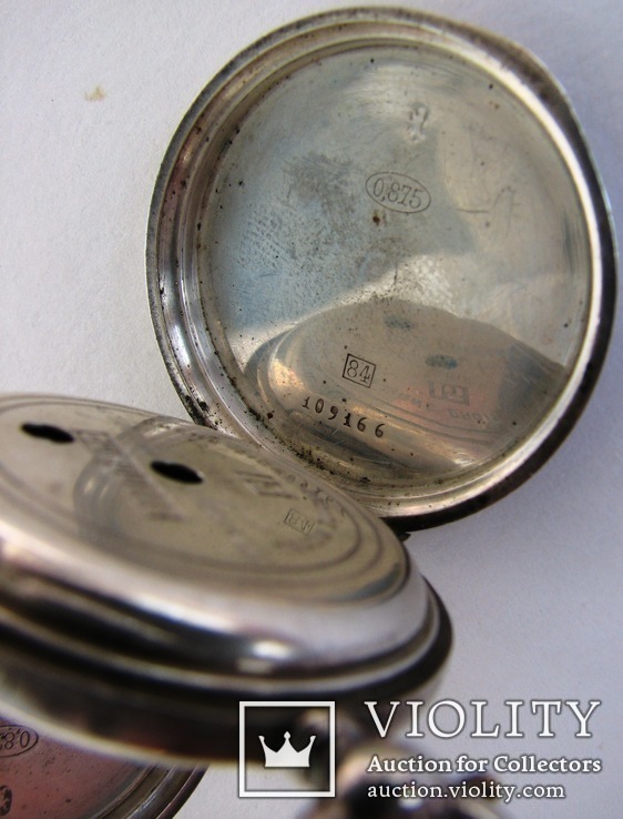 1860-е Часы швейцарские карманные Boutte серебро 84 пр., фото №8