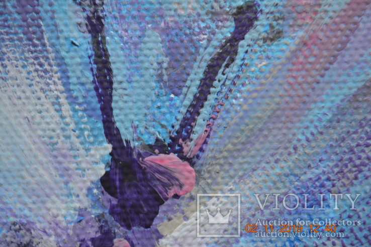 Картина "Метелик серед літа", 30х20 см., жовтень 2019 р., акрил, Лера Назаренко, 11 років, фото №6