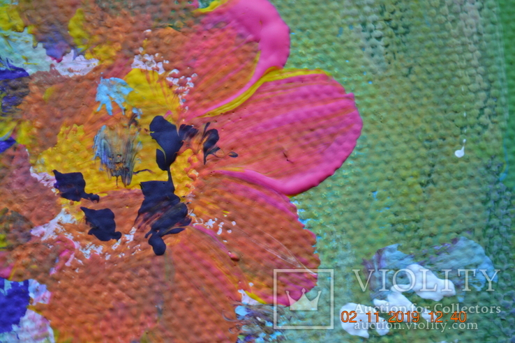Картина "Метелик серед літа", 30х20 см., жовтень 2019 р., акрил, Лера Назаренко, 11 років, фото №9