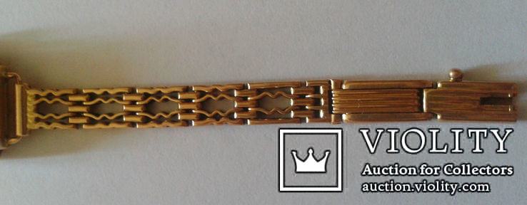 Золотые часы ЗАРЯ с золотым браслетом 1959 г, фото №7