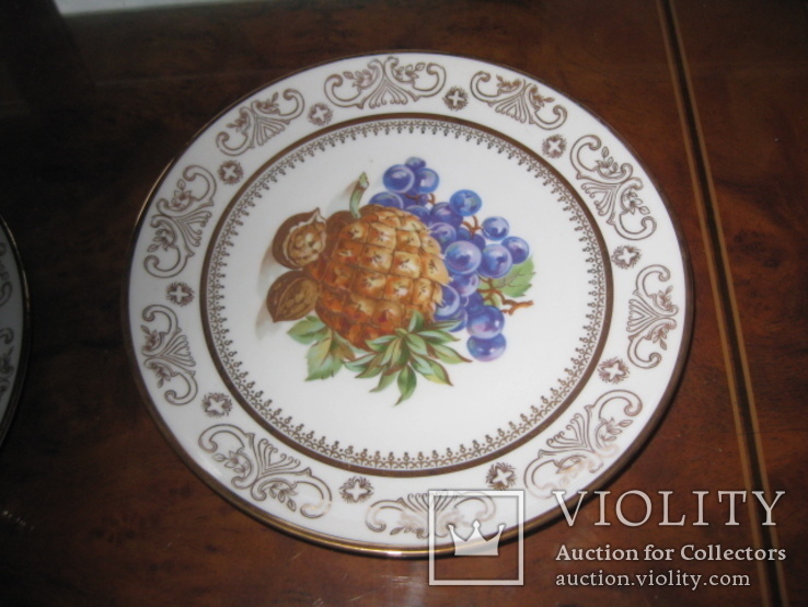 Фруктовый набор из 6 тарелок из Германии, фото №6