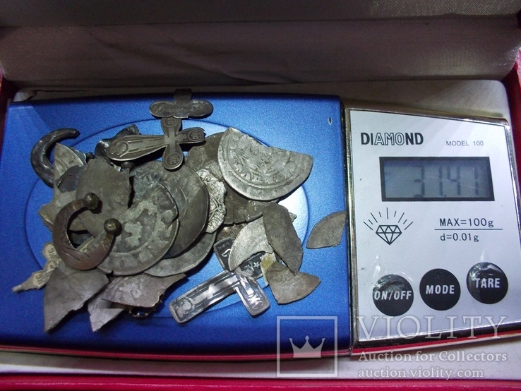 Лом серебра-монеты, серьги, крестики, фото №7