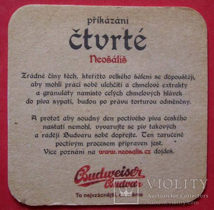 Бирдекель Budweiser Budvar cturte, Чехия., фото №3