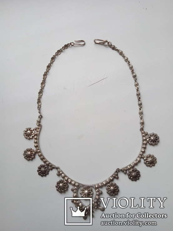 Серебрянное ожерелье. Индия., фото №2